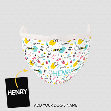 Personalized Dog Gift Idea - Cute Dogs 12 For Dog Lovers - Cloth Mask